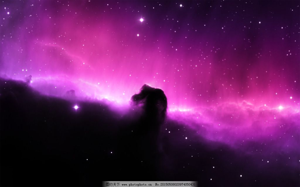 紫色星空背景图片