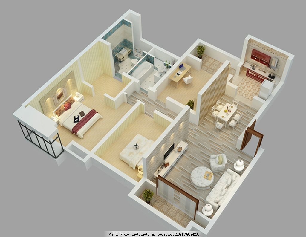 使用CAD如何制作简单立体效果图-有一张房子的图片 想用CAD做一个三维效果图 请问如何做？
