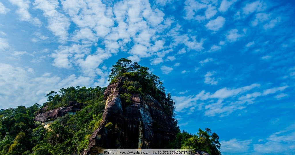 马来西亚图片,古晋 砂拉越州 砂拉越河南岸 高山