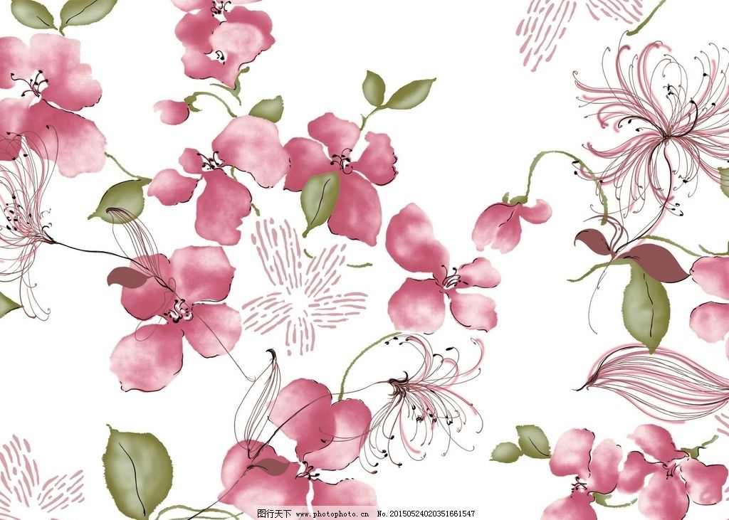 高清 手绘 水彩 玫瑰 背景 设计 底纹边框 花边花纹 72dpi jpg