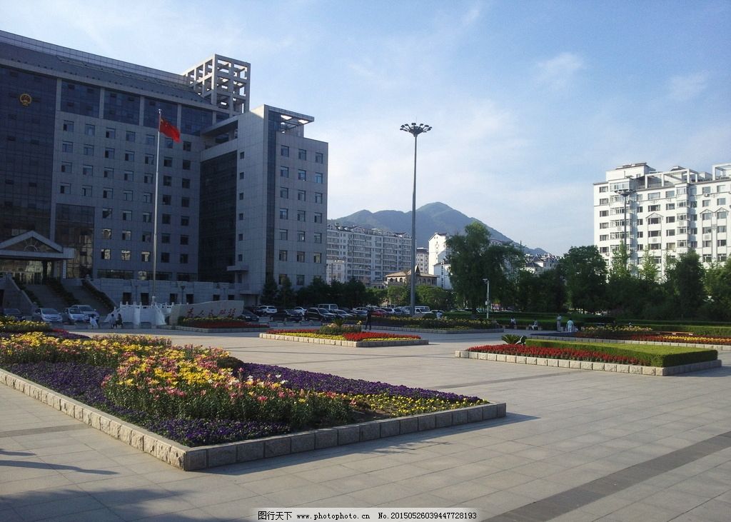 花池 广场 鲜花 花池造型 广场花池 广场公园 广场公园 摄影 建筑园林