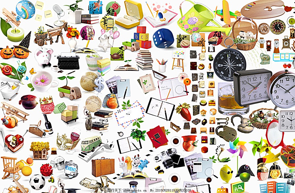 常用品PSD素材图片,日常用品素材 日常生活 生