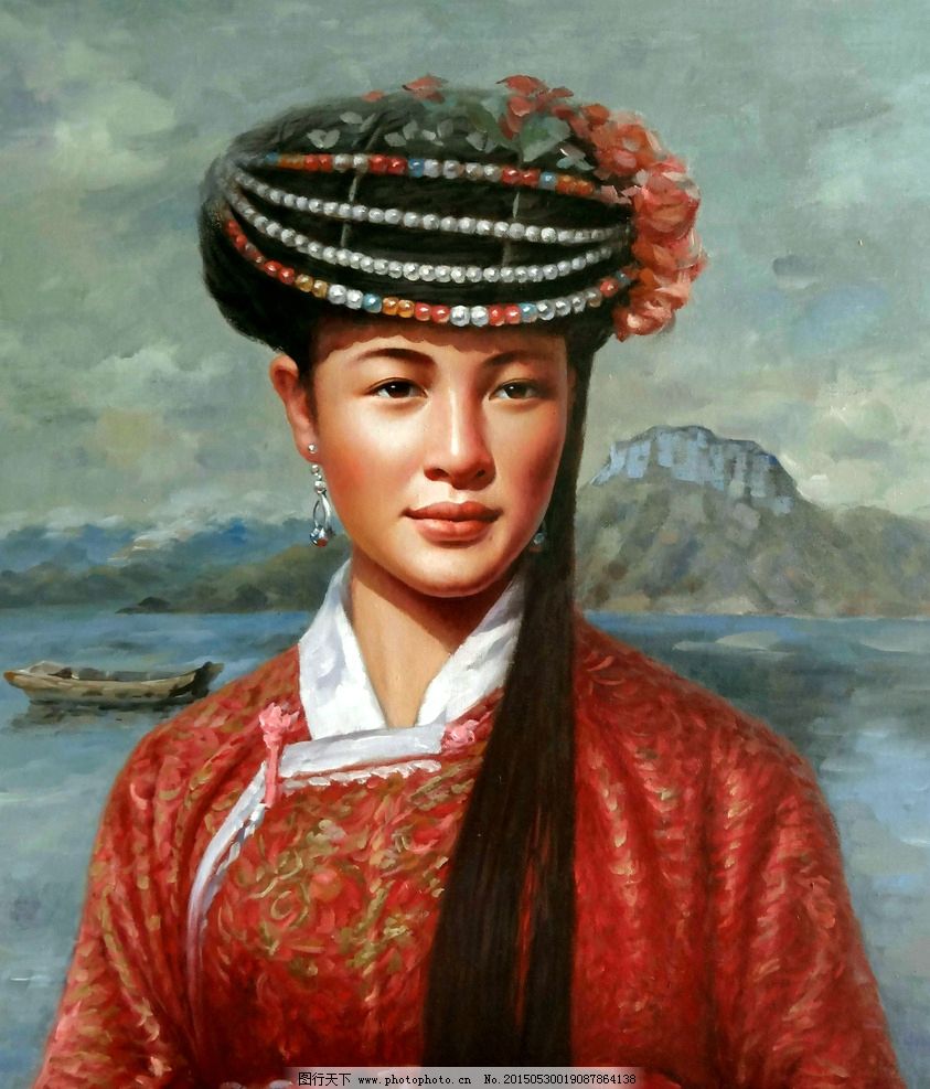 摩梭族女子图片