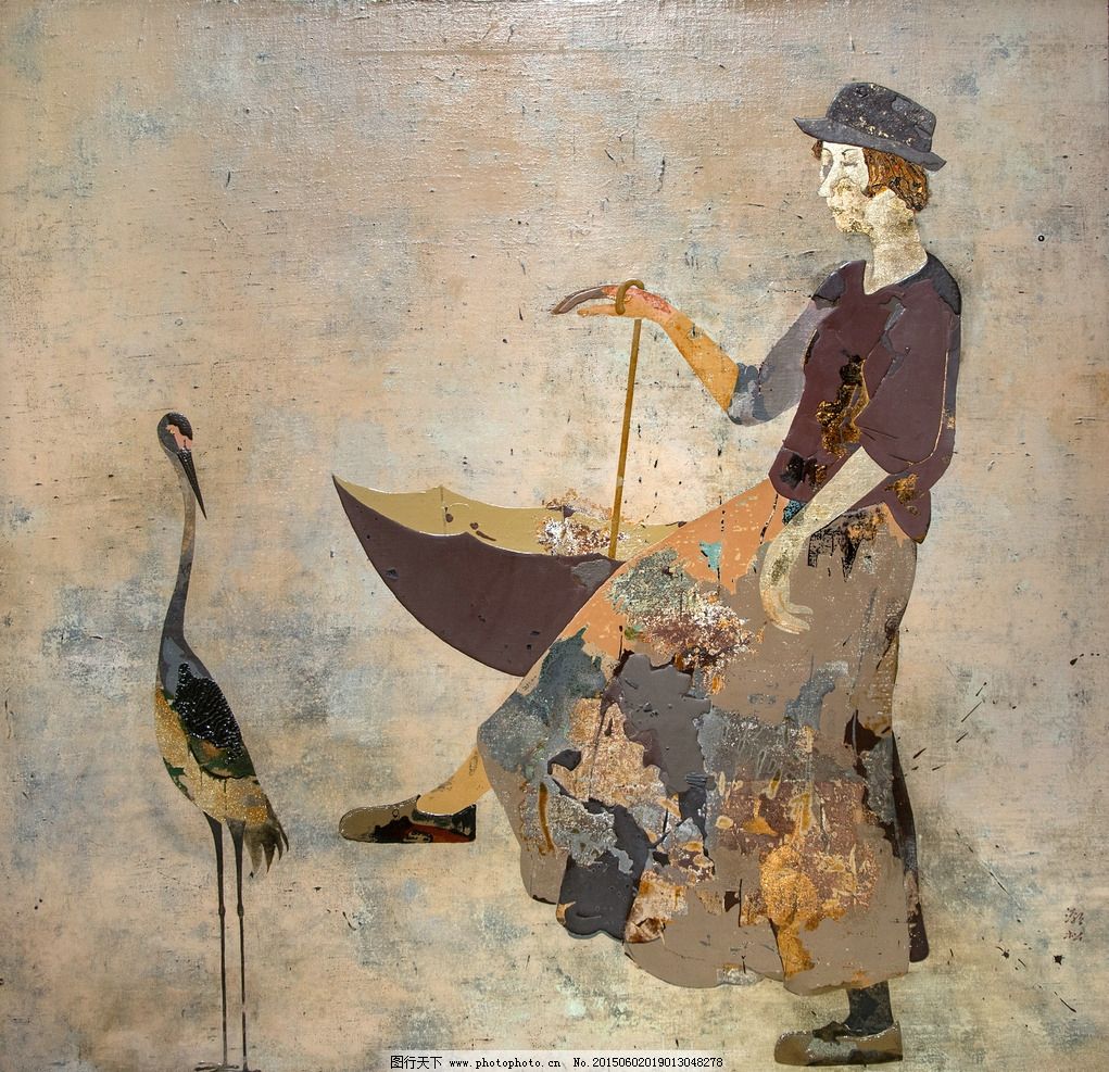 漆画-温暖前行图片_绘画书法_文化艺术_图行天下图库