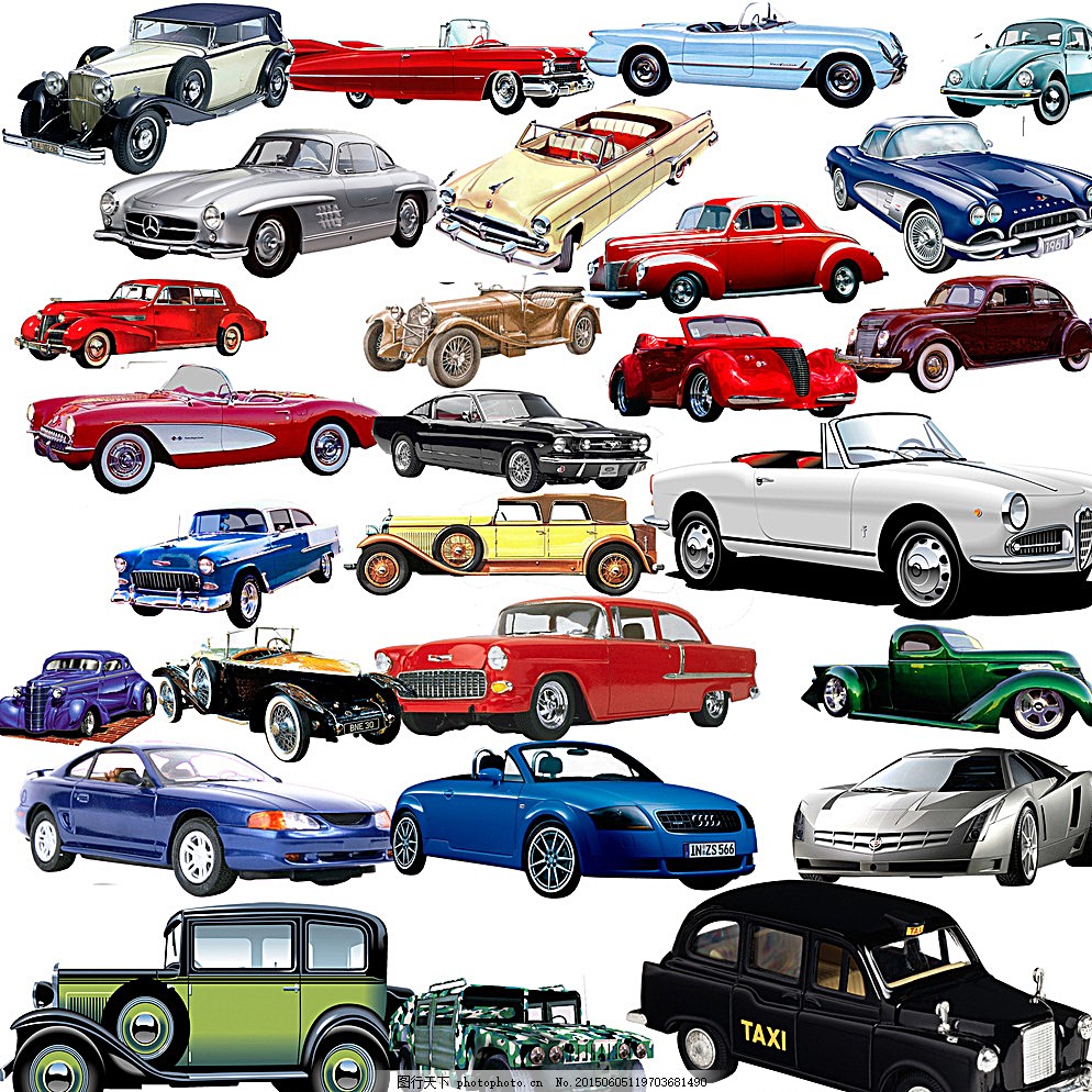 老爷车素材图片,汽车收藏 汽车元素 广告设计 其