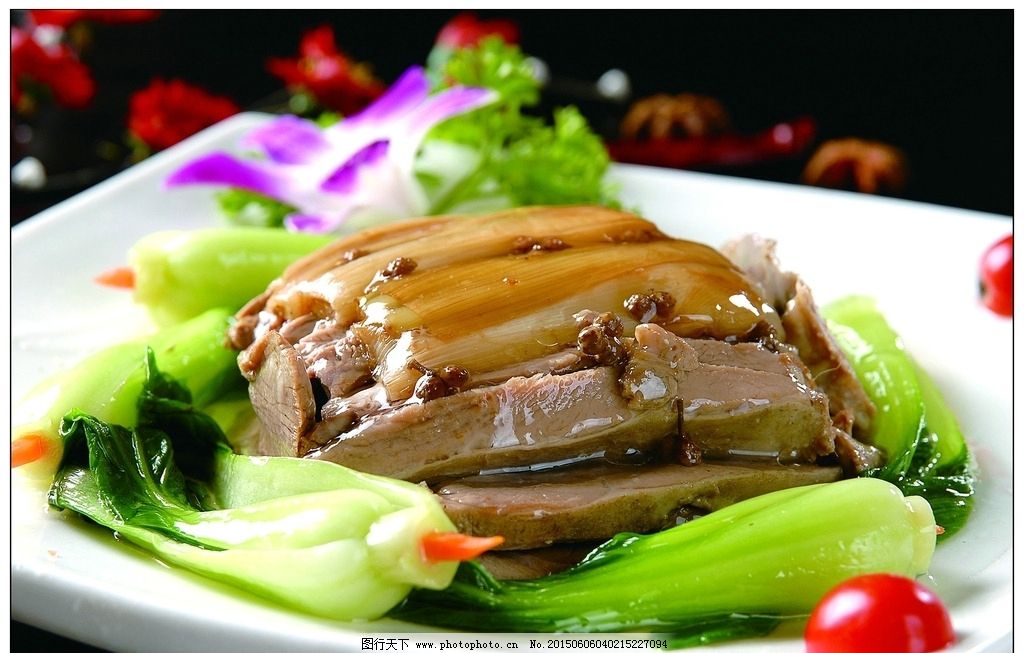 大葱扒羊肉图片