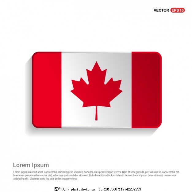 加拿大国旗模板,叶 符号 国家 枫叶 日 爱国 民族-图行天下图库