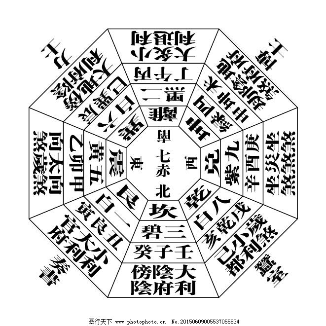 八卦图图片,八卦图矢量素材 坤 其他矢量 八卦图