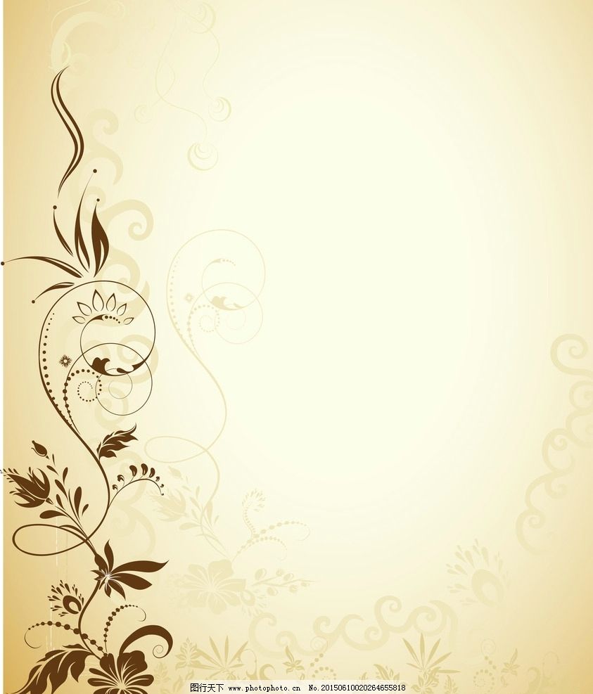淡黄色 背景 花纹 渐变 黑色 亮光 设计 底纹边框 背景底纹 ai