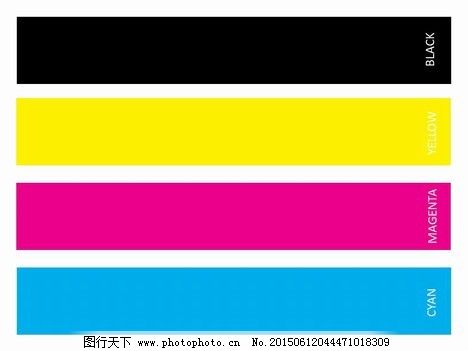 CMYK打印机测试页图片