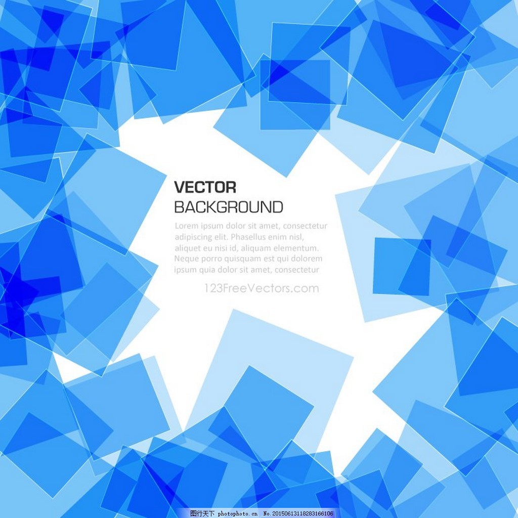 蓝色方块抽象背景