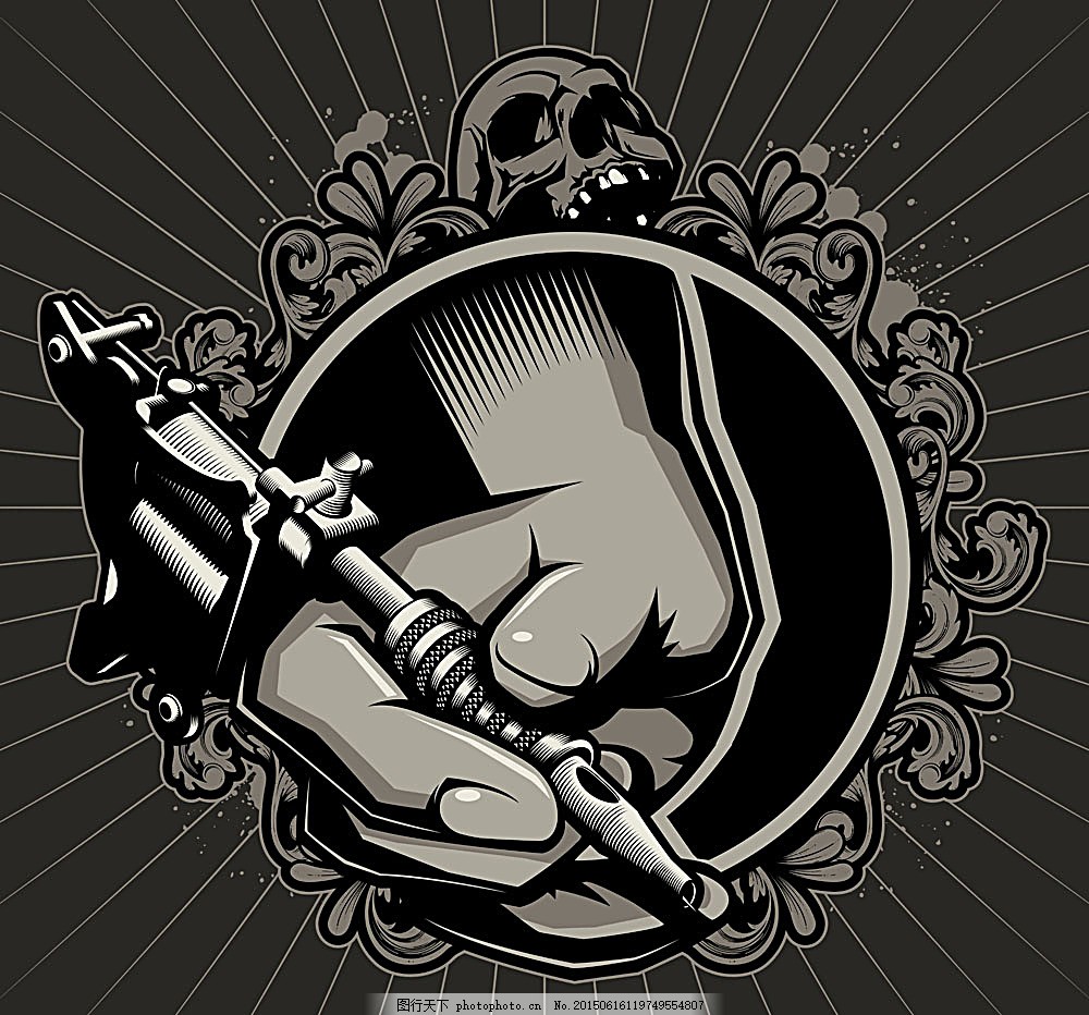 矢量纹身笔图案,矢量纹身笔图案矢量素材 矢量