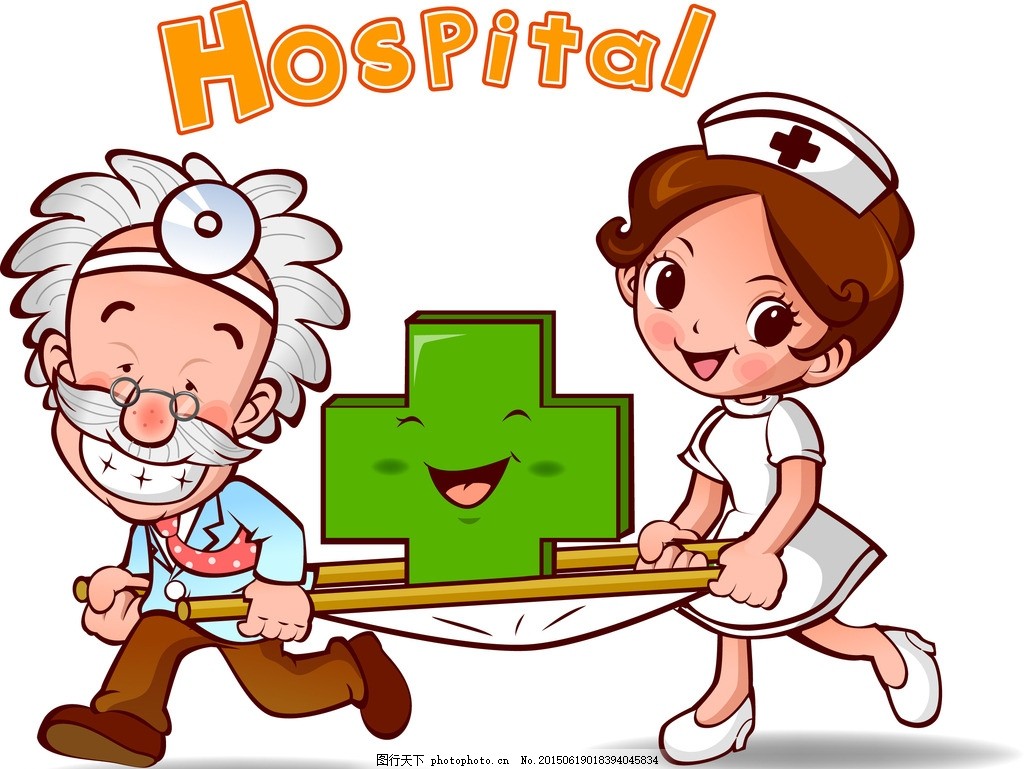 医生患者医院看诊卡通画插画图片下载-正版图片400077134-摄图网