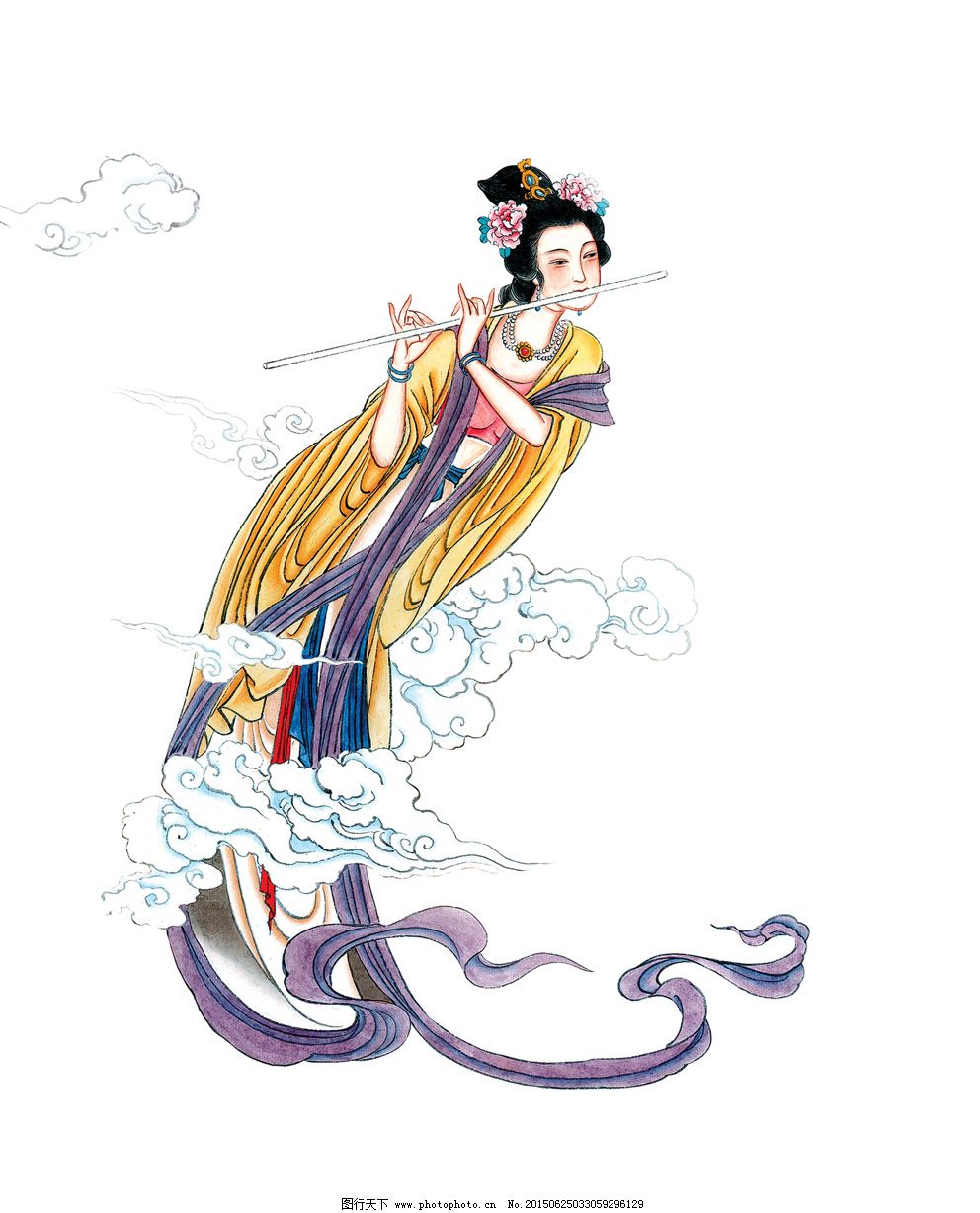 嫦娥素描铅笔画