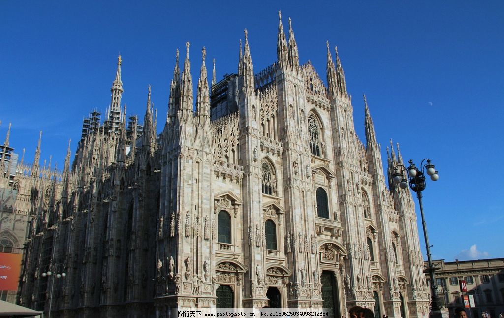 米兰大教堂图片,意大利 哥特式建筑 摄影 旅游摄
