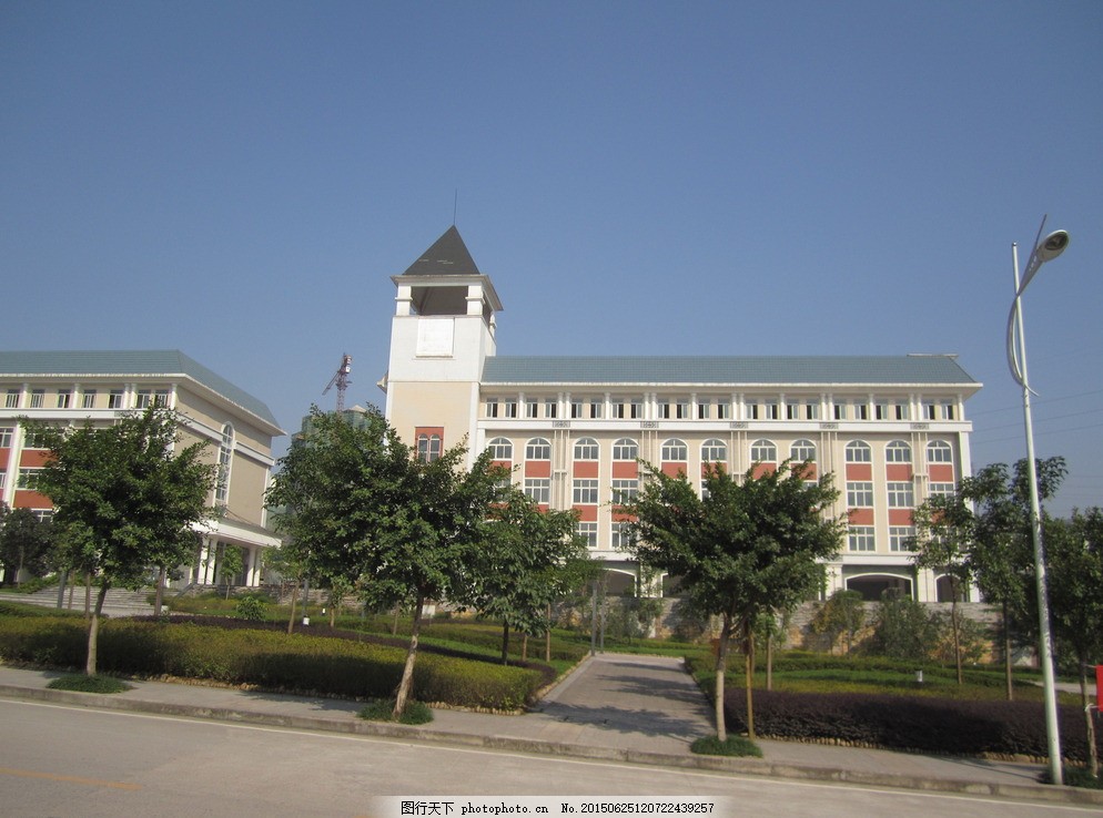 教学楼 重庆南方翻译学院 川外南方翻译学院 重庆大学校园 校园风景