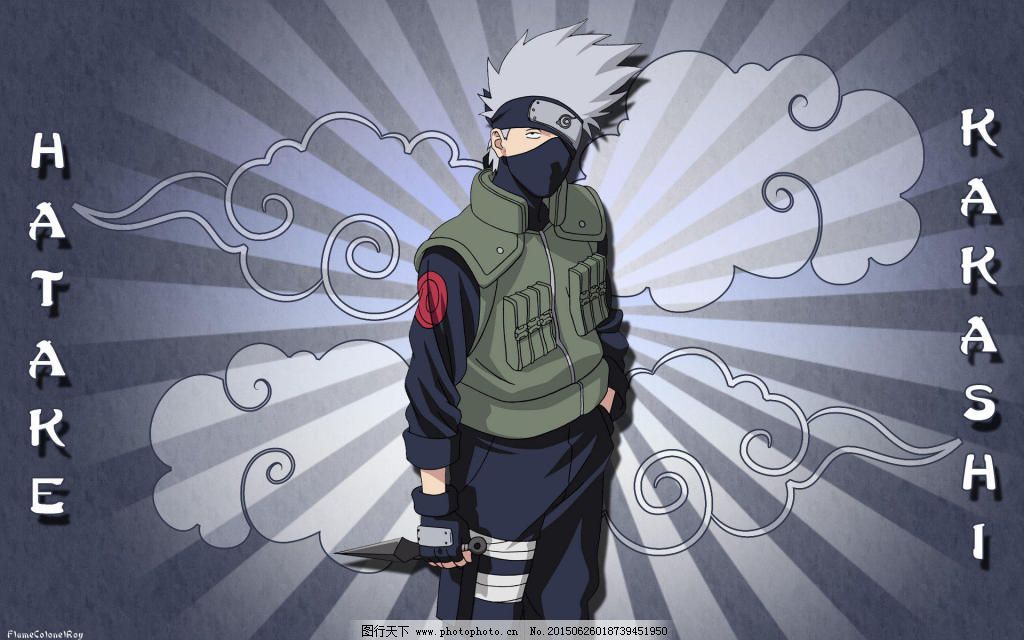 旗木卡卡西背景壁纸下载图片