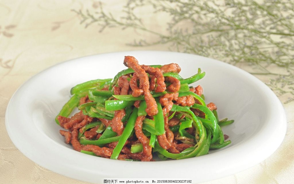 青椒牛肉丝图片