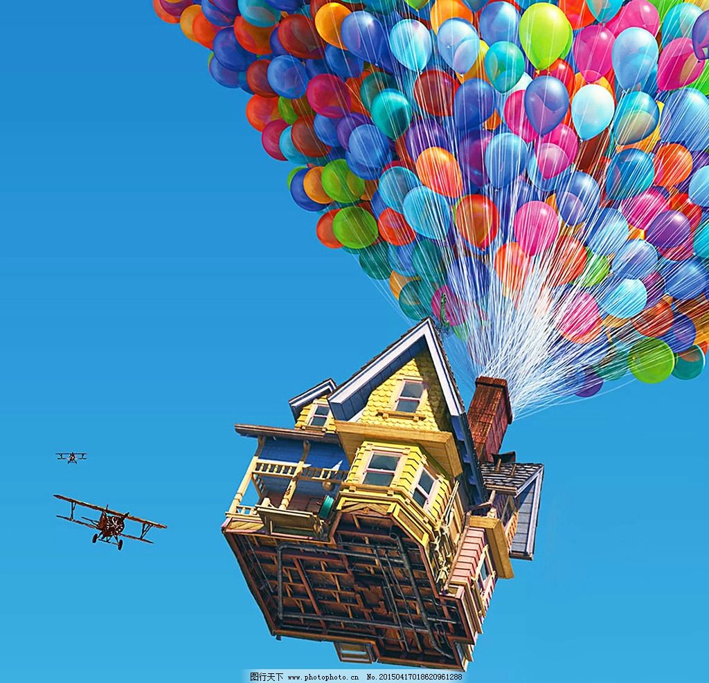 房子 彩色房子 气球设计元素素材免费下载(图片编号:2103155)-六图网