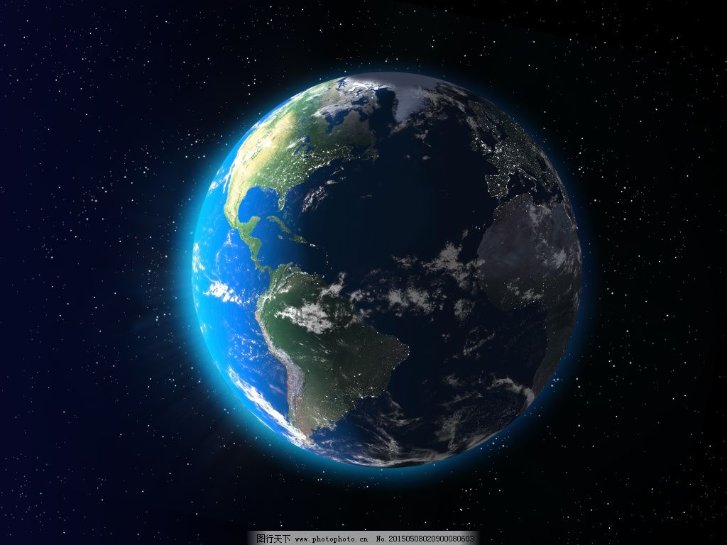 地球蓝色高清背景素材图片 广告背景 背景底纹 图行天下素材网
