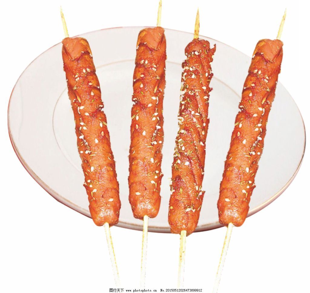 烤香肠图片 图行天下