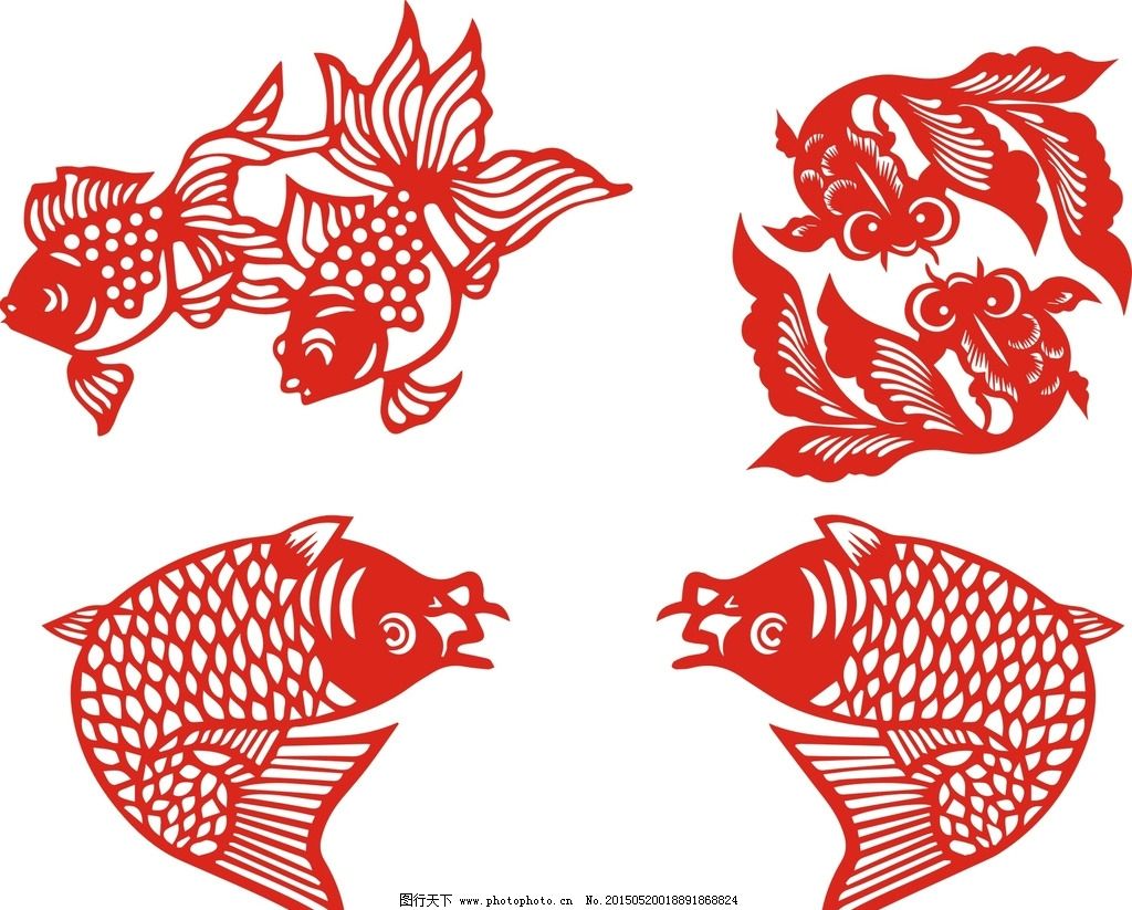 莲年有鱼剪纸设计图__传统文化_文化艺术_设计图库_昵图网nipic.com