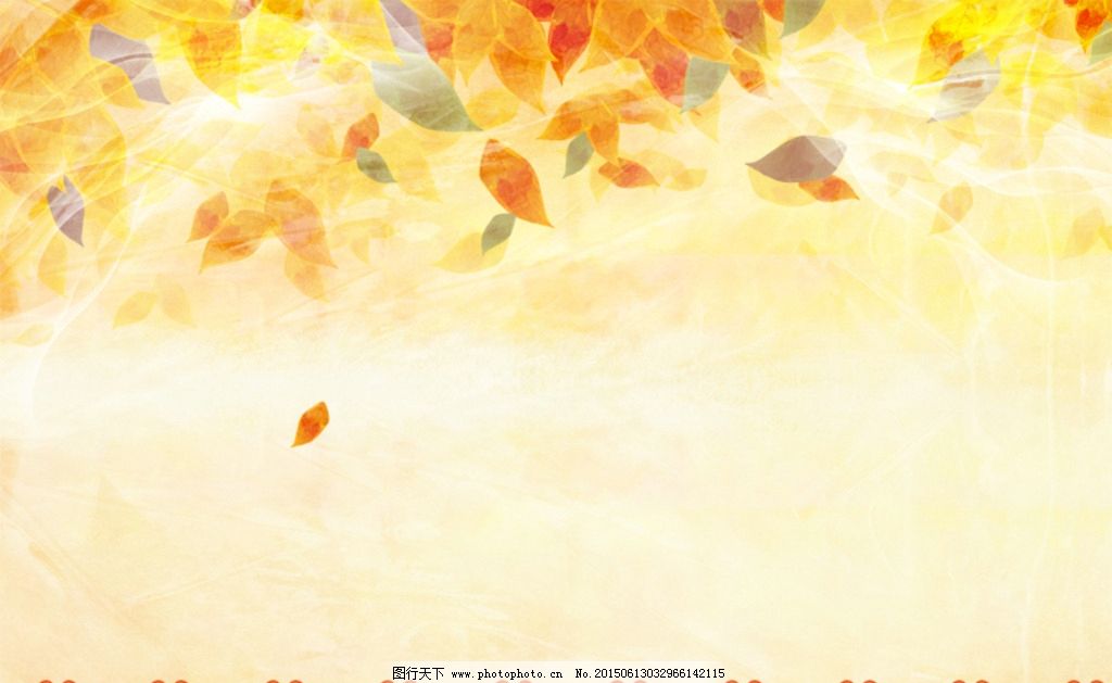 秋天背景图片 背景素材 Psd分层 图行天下图库