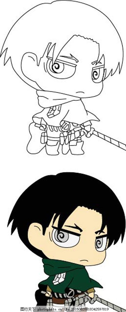 进击的巨人兵长图片 动漫人物 动漫卡通 图行天下素材网